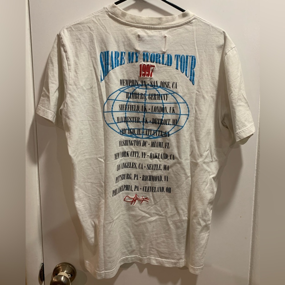Aaliyah Show my world tour 1997 shirt. Shoe Palace shirt edition. - Picture 2 of 8